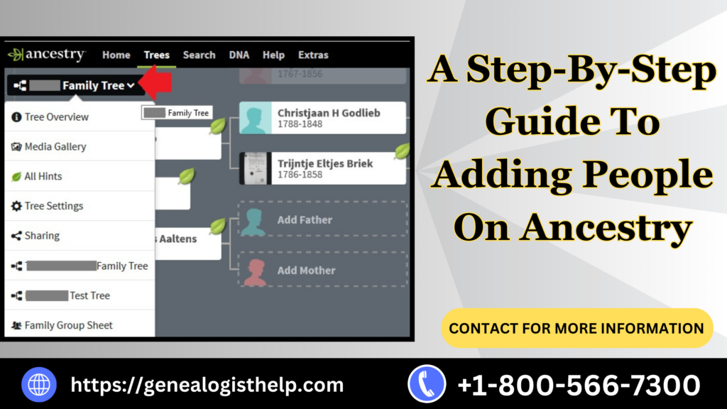 Adding People to a Tree