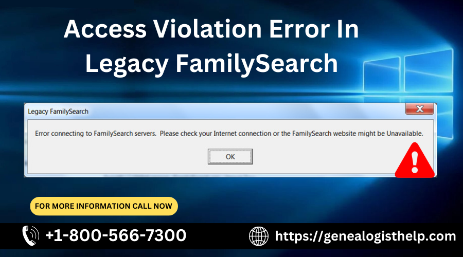 Access Violation in Legacy FamilySearch