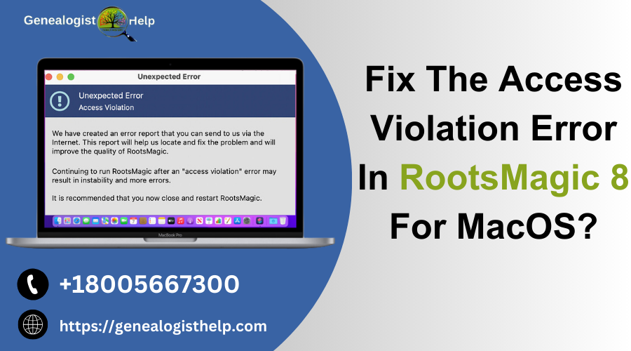 Access Violation Error In RootsMagic 8